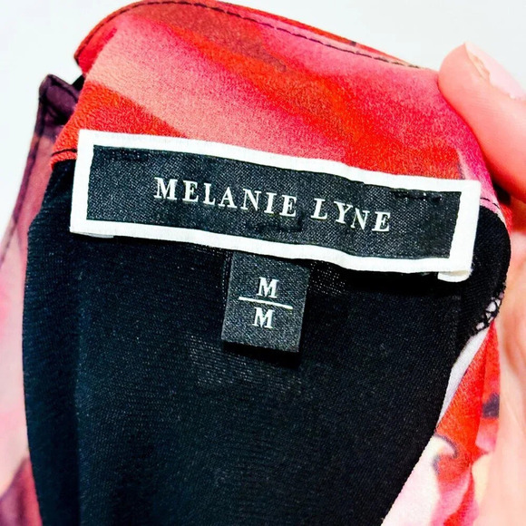 MELANIE LYNE Black & Pink Floral Tank Top | Medium * - Picture 9 of 9